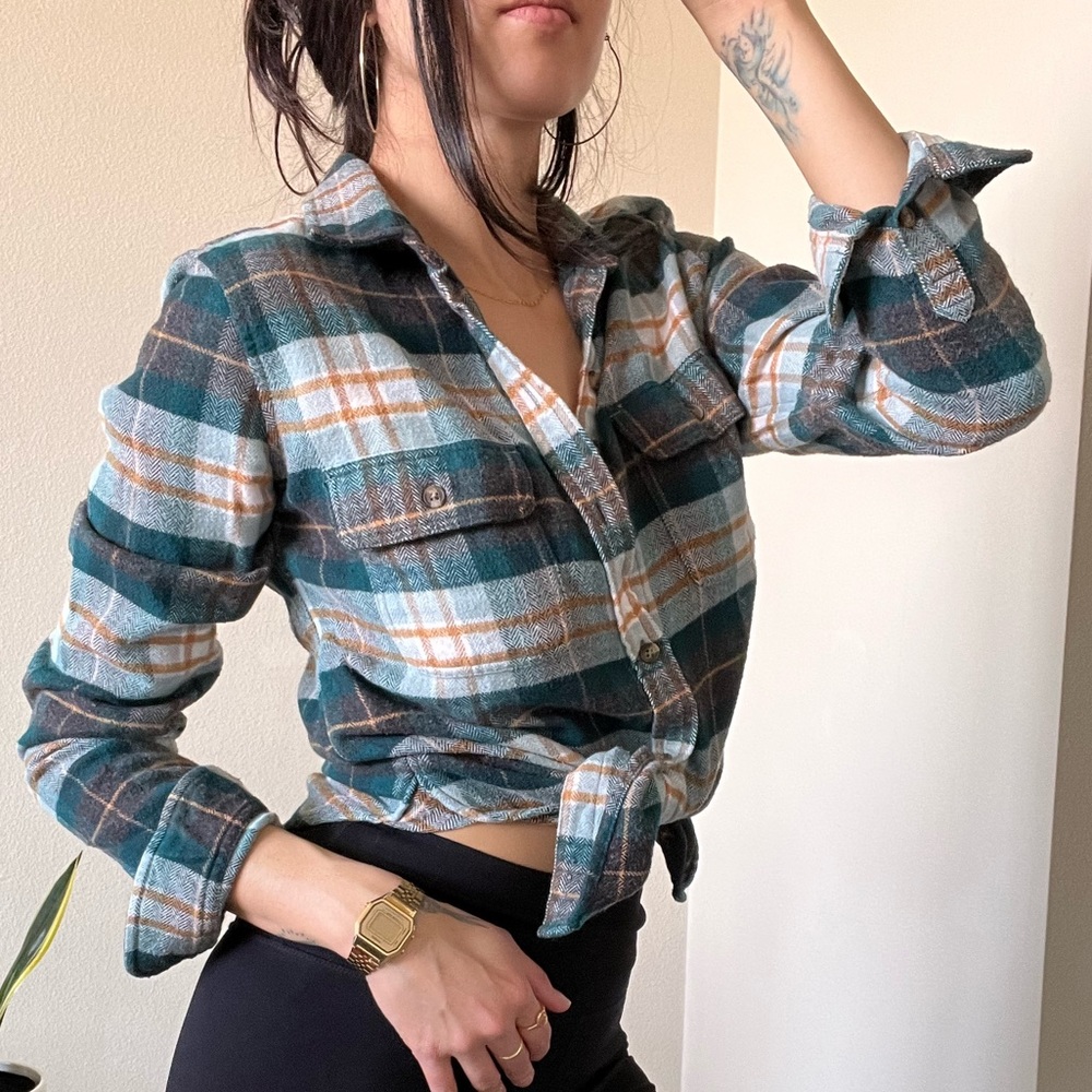 Green long sleeve Flannel